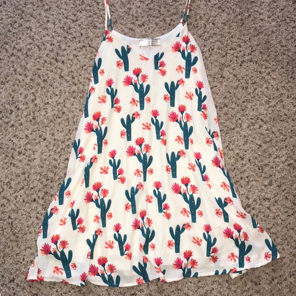 Cactus print dress